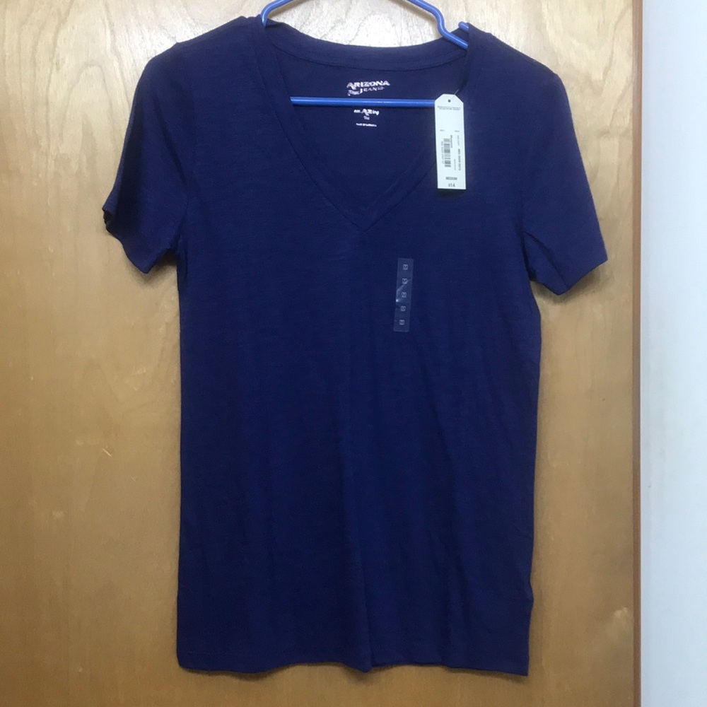 Plain navy blue top